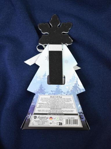 Lima de uñas plateada con forma de copo de nieve Accentra [2]