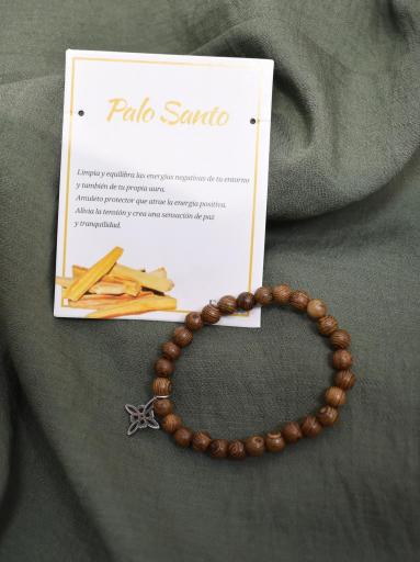 Compra Pulsera de Palo Santo con Nudo de Brujas – Protección Garantizada