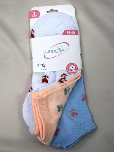 calcetines cortos mujer pack 3