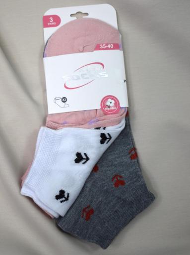 calcetines mujer algodón pack tres [3]