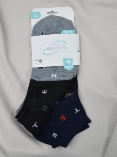 calcetines cortos hombre pack 3