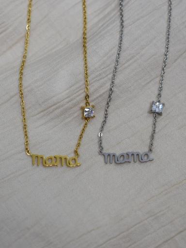 Collar Mamá de Acero Inoxidable – Regalo Perfecto para el Día de la Madre