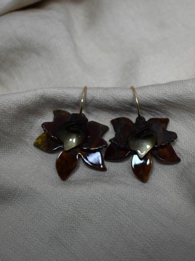 Pendientes flor zara 