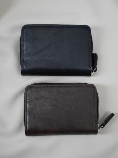 tarjetero pequeño marron con cremallera diseño compacto elegante [1]