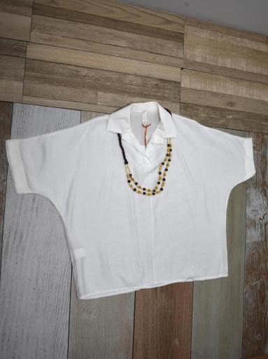 camiseta mujer verano cuello pico manga corta estilo casual urbano [3]