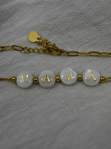 pulsera dia madre acero colgante mom dorado [1]
