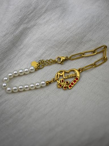 pulsera mama acero dorado minimalista elegante [1]