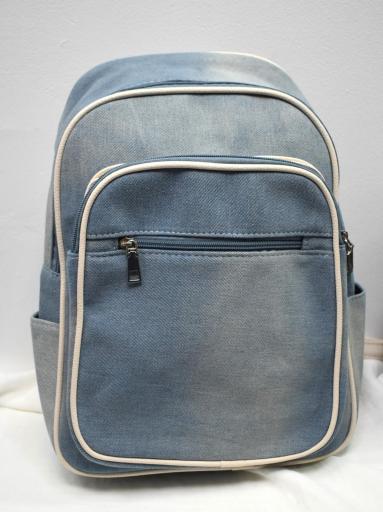 Mochila denim azul claro mujer amplia y ligera [3]