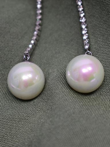Pendientes de fiesta con perla y brillantes [1]