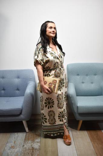 Vestido camisero largo mujer con cinturón ajustable al mejor precio