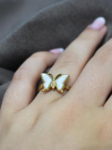 Anillo mariposa acero inoxidable antialérgico al mejor precio