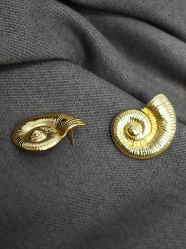 Pendientes concha oro [1]
