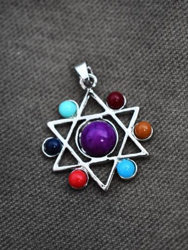 Colgante estrella chakras 7 piedras naturales [2]