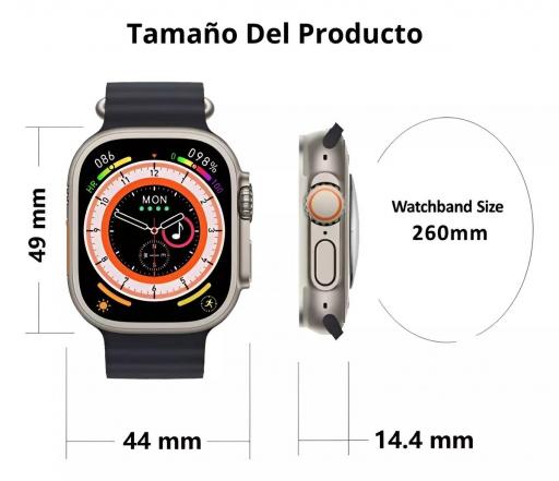 Smartwatch con Llamadas y Pantalla HD - X10 Ultra 3 al mejor precio [1]