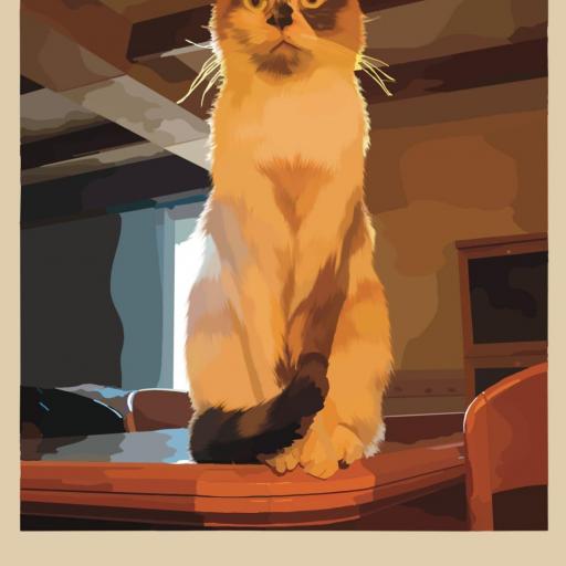 ilustracion personalizada gato barata