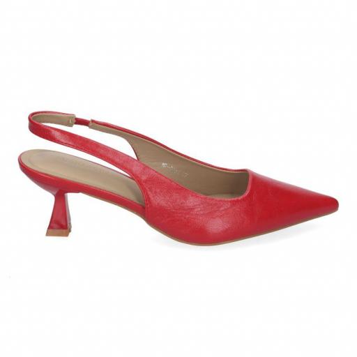 slingback tacones rojos baratos