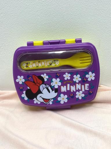 Fiambrera Minnie Ecozen con tenedor y cuchara [0]