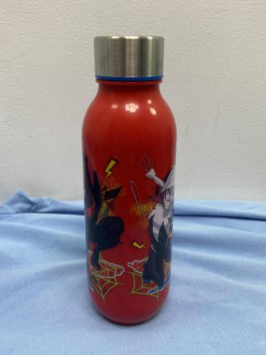 Botella infantil Spiderman de aluminio roja [3]