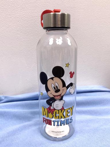 Botella reutilizable Mickey Mouse con cinta de transporte