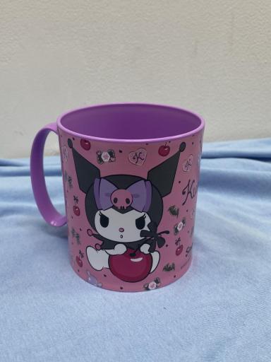 Taza de plástico Kuromi oficial con asa [2]
