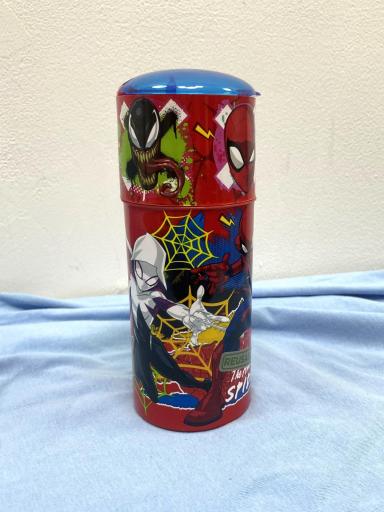 Botella infantil Spiderman oficial con pajita 350 ml [0]