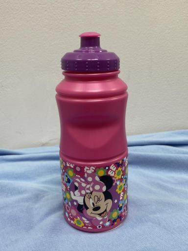 Botella Minnie Disney para el cole con flores