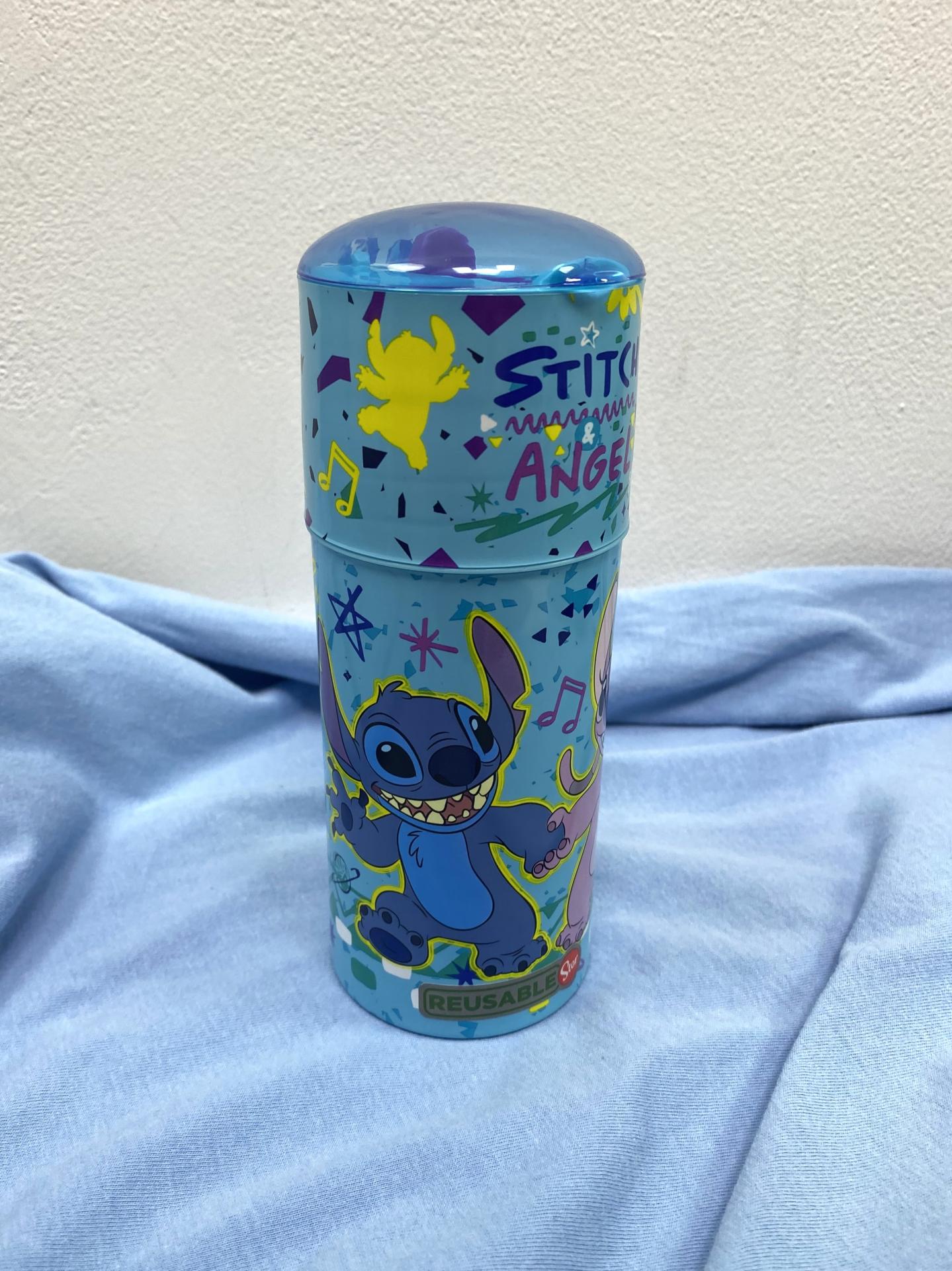 Botella infantil Stitch & Angel oficial 350 ml