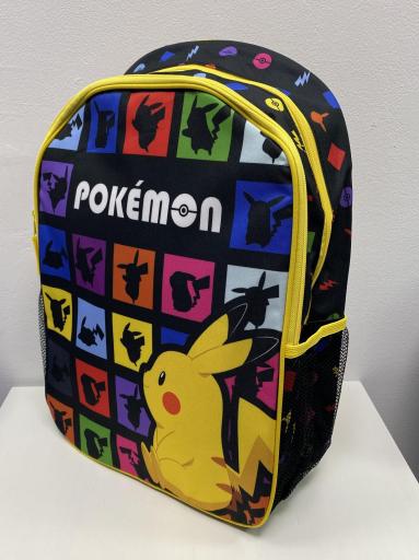 Mochila grande Pokémon Pikachu negra y amarilla [2]