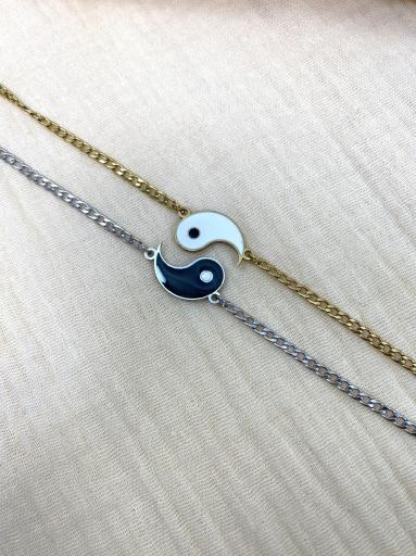 Dos pulseras Yin Yang ajustables para compartir [3]