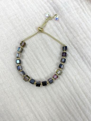 Pulsera de cristales facetados multicolor para mujer [1]