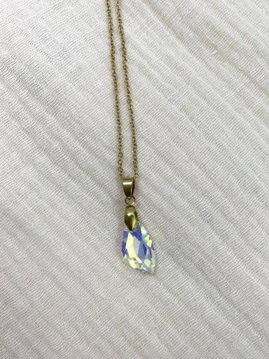 Collar ajustable dorado con colgante de cristal [3]