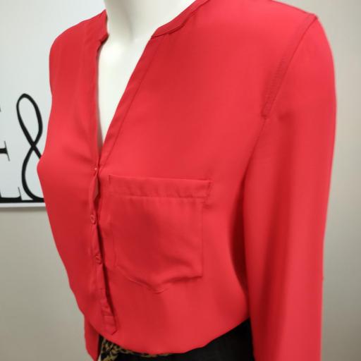Camisa mujer roja shein [1]