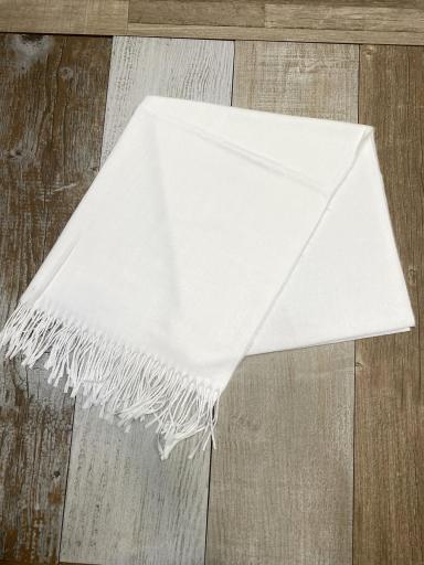 pañuelo de punto suave y calentito color blanco [0]