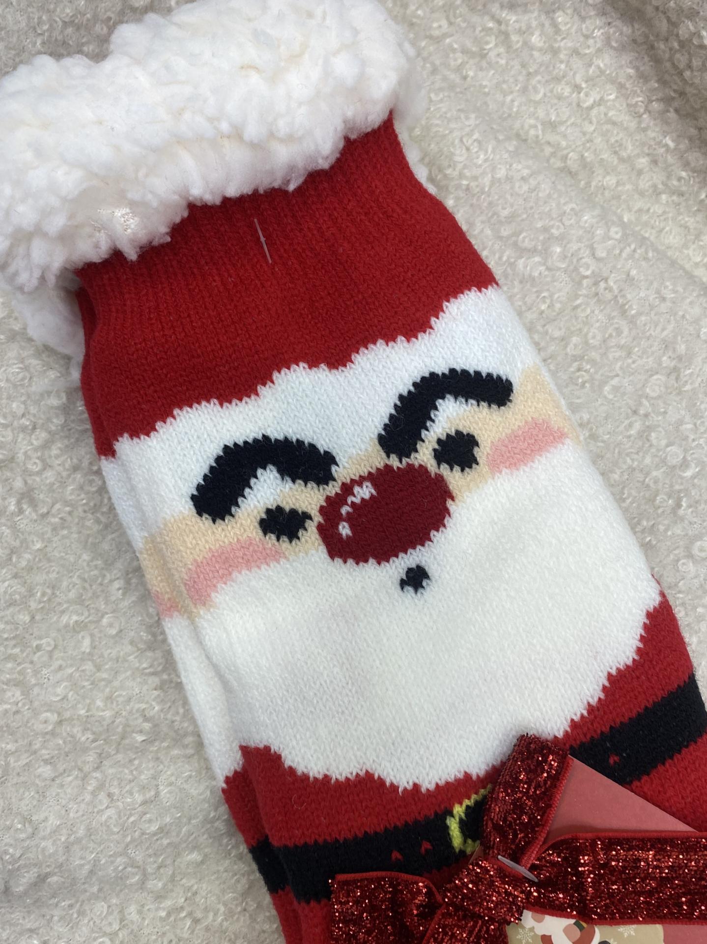 Calcetines navideños gorditos y calentitos con suela antideslizante