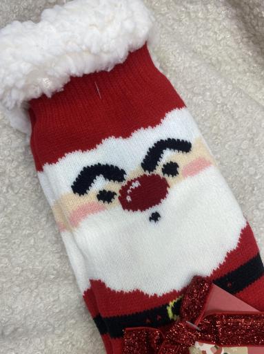 Calcetines navideños gorditos y calentitos con suela antideslizante