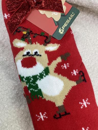 calcetin navideño reno [2]