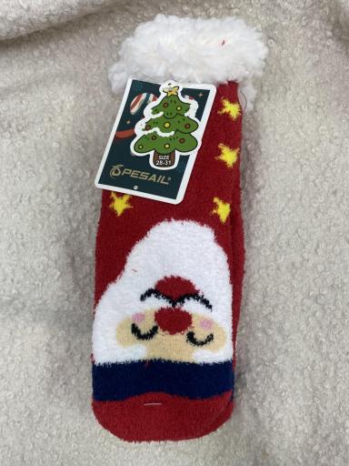 Calcetines navideños para niños con diseño de Papá Noel talla 32-35. [2]