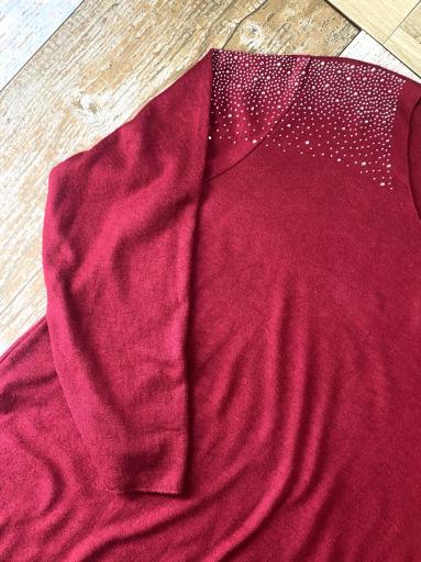 Jersey granate de punto femenino en talla única [2]