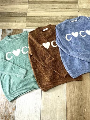 Jersey de invierno para mujer con detalle COCO en el pecho [1]