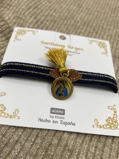 Pulsera elástica con colgante de la Virgen [2]