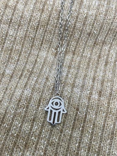 collar mano de fatima acero plateado detalle colgante [1]
