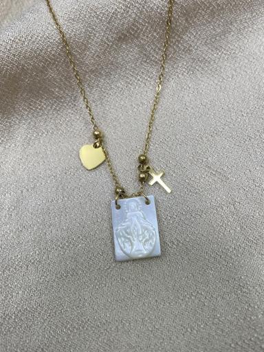 Collar religioso de acero inoxidable con cadena ajustable [2]