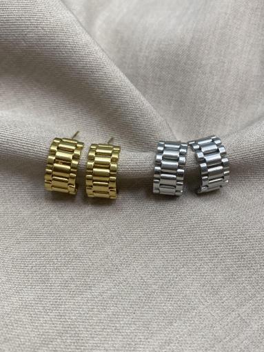 Pendientes ligeros de acero inoxidable