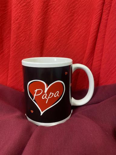 Taza San Valentín papá fondo negro [2]
