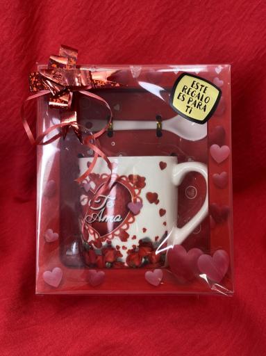 Pack regalo taza y cuchara Te Amo San Valentín