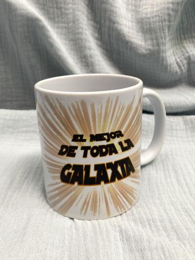 Taza para padre con frase el mejor de la galaxia [1]