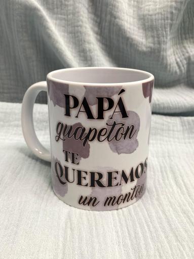 taza papa guapeton te queremos un monton