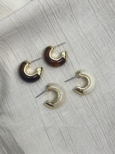 pendientes modernos acero y resina [2]