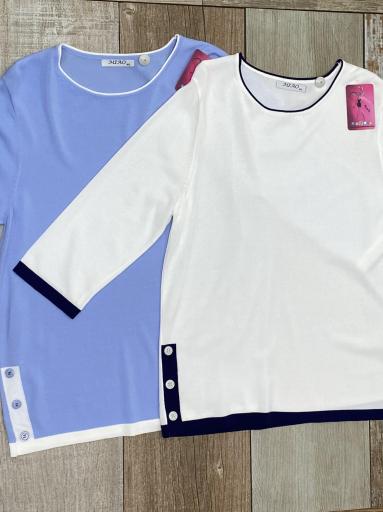 jersey mujer manga francesa botones laterales [2]
