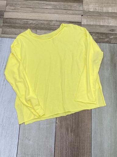 Camiseta amarilla mujer algodón manga larga barata [1]